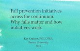 Fall prevention initiatives across the continuum: Why ... · –If fear not realistic appraisal, address fear (Hadjistavropoulos et al., 2007) •Improve fall-related self-efficacy