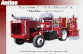 Discussion of “Full Rubblization” & “Modified Rubblization”aapaqtmr.org/docs/AODCP/Antigo-discussion_full_modified_rubblizat… · rubblization, but still can provide full-depth