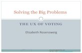 Solving the Big Problemsd2f5upgbvkx8pz.cloudfront.net/sites/default/files/inline-files/UX of... · Solving Big Problems: UX of Voting • Voting machine technology have become digital