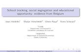 School tracking, social segregation and educational ...›екция 11.pdf · School type (public=1, private-operating=0) 0.26 (0.02) General education 0.48 (0.02) Technical-arts