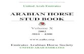 ARABIAN HORSE STUD BOOK Arabian Horse Stud... ARABIAN HORSE STUD BOOK Volume X 3811 ¢â‚¬â€œ 4200 TABLE OF