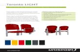 Toronto LIGHT - Unisport Toront… · Toronto LIGHT Mycket stadig och stabil läktarstol tillverkad som standard i polypropylene och som är 100% återvinningsbar. Stativet tillverkas