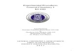 Laboratorium Kimia Dasar ITB - Experimental Procedures ...labkidas.chem.itb.ac.id/wp-content/uploads/2018/09/...1 Experimental Procedures General Chemistry I KI-1101 Translated from