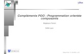 Compléments POO : Programmation orientée composantsperso.citi.insa-lyon.fr/sfrenot/cours/cours01/POO/cours/...Programmation Objet Conception et développement Relations à l’exécution