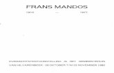 FRANS MANDOS - CuBraVan huis uit - in de meest letterlijke zin van het woord - had Frans Mandos veel gelegenheids-opdrachten uitgevoerd: reclametekeningen, oor konden, illustraties