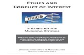 Ethics and Conflict of Interest - Wyoming Association of ...wyomuni.org/.../01/...of-Interest-revised-Nov-2014.pdfinterest if you own a towing company and ask that the Police Department