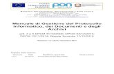 Manuale di Gestione del Protocollo Informatico, dei ... · Manuale di Gestione del Protocollo Informatico, dei Documenti e degli Archivi artt. 3 e 5 DPCM 31/10/2000; DPCM 03/12/2013;
