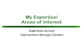 My Expertise/ Areas of Interestanu.brighid.idc.ul.ie/CS6022-2020/1GAvramImediaTopics.pdf · My Expertise/ Areas of Interest Gabriela Avram Interaction Design Centre. My current research