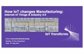 Internet of Things...Supply Chain issues that could have been mitigated Product performance that could have influenced next gens Downtime and Non Productive Time that could have been