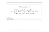 Financial Audit – Key Messages from the Auditor General · 1.1 This volume of my Report deals with matters arising from financial audits of the Province of New Brunswick (the Province)