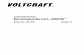 használati útmutató Energiafogyasztás mérő, „SEM4500“ · 2020. 1. 22. · 1. Bevezetés Tisztelt vásárlónk! A jelen Voltcraft® -készülék megvásárlásával nagyon