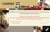 SAMHSA’s Enhancing State Prevention Systems for Children ...nasmhpd.org/sites/default/files/Substance Abuse... · Part one: keep advocacy, support, wellness education ... One feels