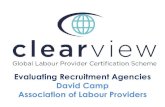 Evaluating Recruitment Agencies David Campcdn-ecomm. ... that recruitment agencies have been used to recruit labour.” September 2016 CRIMINAL - Labour Providers learview’s Focus