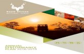 ANNUAL PERFORMANCE PLAN 2018/2019 - South African National Parks · 2018. 5. 31. · national parks. Further it will embark on increasing the number of participants in its environmental