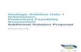 Strategic Solution Gate 1 Submission: Preliminary ......Gate 2 submission are included in Section 15 of this report, and in Annex 20, Gate 2 Activity Plan. 15 Proposed Gate 2 activities