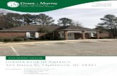 FORMER BANK OF AMERICA 324 Mason St, Fayetteville, NC 28301 · 2019. 6. 28. · FORMER BANK OF AMERICA 324 Mason St, Fayetteville, NC 28301 for more information PATRICK MURRAY, CCIM,