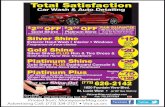 Total Satisfaction - Moneysaver Magazine...Advertising Call: (772) 334-2121 • Visit us on: (772) 626-2142 1820 Fountain View Blvd. St. Lucie West • (at BP Gas Station) GetyourShine-on@yahoo.com