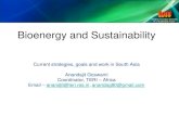 Bioenergy and Sustainability · Analyzing Sustainability of Social and Ecological Systems”, Science 325, 419 (2009); ... •Liquid biofuels for local usages and transportation.