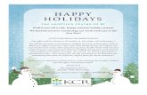 HAPPY HOLIDAYS · PDF file HAPPY HOLIDAYS THE ADOPTION CENTRE OF BC Wishes you all a safe, happy and fun holiday season. We look forward to continuing our work with you in the New