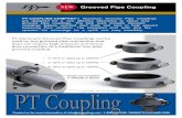 PT Groove Pipe Coupling Brochure - UPDATED 4-25-16 Groove Pipe Coupling... · PT COUPLING COMPANY’s Aluminum Grooved Pipe Couplings are designed for a cost effective alternative
