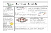 A Newsletter of the Lewis & Clark Elementary Lynx Link · 2020. 10. 5. · The PTA Page The Parent-Teacher Association of Lewis & Clark Elementary School strives to build an en- riching