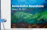 Remediation Roundtable Presentation 3-28-17...Roundtable Webinar •Basic directions provided on listserv email ... Overview of the DQA/DUE Process Connecticut Department of Energy