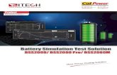 Battery Simulation Test Solution · of the battery management system (BMS). The user can self-define the BMS protocol to match the application of different scenarios and realize the