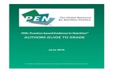 AUTHORS GUIDE TO GRADE - PEN: Practice-based Evidence in ... Writers Page... · PEN® system, in June 2015, the PEN® Content team made the unanimous decision to explore adopting