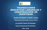 TRANSICIONES EDUCATIVO-LABORALES Y CONSTRUCCIÓN DE … · Describir y examinar las transiciones entre la educación secundaria y la educación superior en cuatro países Comparar