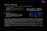 PDL 800-D - PicoQuant · 2018. 12. 6. · PDL 800-D Picosecond Pulsed Diode Laser Driver • Pulsed and CW operation • Easily selectable repetition rates from 31.25 kHz to 80 MHz