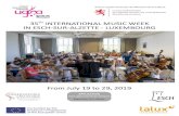 th INTERNATIONAL MUSI WEEK IN ESH SUR ALZETTE LUXEMOURGblog-apsam.be/wp-content/uploads/2019/01/depliant... · The final program will be defined depending on the composition of the