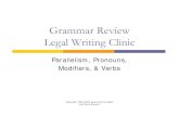 Grammar Review Legal Writing Clinic grammar fall 2009.pdfTitle: Microsoft PowerPoint - workshop grammar fall 2009.ppt [Read-Only] Author: wrust Created Date: 10/6/2009 12:36:29 PM