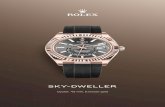 Sky-Dweller - RolexThe Sky-Dweller’s new Oysterflex bracelet, developed and patented by Rolex, offers a sporty alternative to metal bracelets. The bracelet attaches to the watch