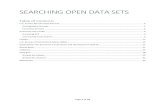 SEARCHING OPEN DATA SETS - NIH Library · Searching for information about housing (e.g. housing units, household type, and value of home).Searching for information about businesses