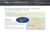 Activity Report for the Quarter ended 31 March 2017media.abnnewswire.net/media/en/docs/ASX-LPI-2A1011325.pdfField evaporation test work continues in ponds at the Maricunga project