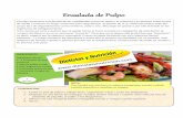Ensalada de Pulpo - dietistasynutricion.comdietistasynutricion.com/.../uploads/2015/...Pulpo1.pdf · El pulpo pertenece a la familia de los cefalópodos (como la sepia y el calamar)