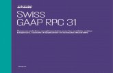 Swiss GAAP RPC 31 · 2020. 7. 23. · que la notion de cotation doit être interprétée comme étant une cotation à une bourse au sens de la Loi sur les bourses. Sont notamment