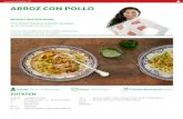 ARROZ CON POLLO… · Arroz con pollo (Reis mit Huhn) ist ein berühmtes lateinamerikanisches- und spanisches Gericht, das je nach Herkunftsland in den Zutaten variiert. Zu den Erbsen