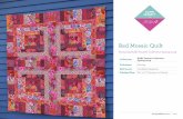 Red Mosaic Quilt · 2 yard (45.72cm)PWPJ098.RED (H) Rose and Hydrangea 3HOT ... x 52.07cm), (4) 3" x 8" (7.62cm x 20.32cm) for borders, and (2) 3" x 51 ...