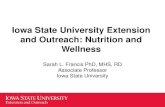 Iowa State University Extension and Outreach: Nutrition ... · • In-depth explanation EDUCATOR • Any Extension employee who has been trained by a Nutrition and Wellness Specialist
