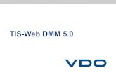 TIS-Web DMM 5 · 2020. 6. 9. · TIS-Web DMM 5.0 - MENU Knowledge Quality Service Til venstre har vi menuen over de forskellige sektioner i DMM 5.0 Hvis man klikker på symbolet vil