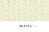 Week 4: python - Donutsdrgates.georgetown.domains/ANLY500/Week4.pdf · TOPICS: PYTHON 1) Web Scraping - HTML review - urllib - requests - beautifulsoup 2) Using APIs - JSON - GET/POST