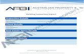 Building Inspection Report · APBI Building Inspection Report Australian Property & Building Inspections offers property inspection services for your home, by highly qualified inspection