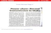 Times Mumbai Page 4 - Maharashtra State Electricity ...€¦ · Times Mumbai Page 4 NALOCAL NEWSTIONAL NEWS 2118st October 2015th Apr 2018 MEDIA & PR WING ASTRAL ADVERTISING & MARKETING