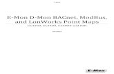 E-Mon D-Mon BACnet, ModBus, and LonWorks Point Maps Power Monitoring/PDFs/Class... · 6/21/2012  · and LonWorks Point Maps CL3200, CL3400, CL5000 and IDR 6/21/2012 . Revision 6/21/2012