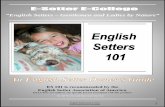 “English Setters – Gentlemen and Ladies by Nature” Pt1.pdf · ESAA/JWarren/RLSnowden 1 By Jill Warren and Ray -Lynn Snowden ES 101 is recommended by the English Setter Association