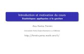 New Introduction et motivation du cours - Statistiques appliquées à …fermin.perso.math.cnrs.fr/Files/Introduction_Chap0... · 2016. 9. 14. · Motivation Données Modélisation