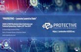 “PROTECTIVE –Lessons Learnt to Date” · 2017. 12. 14. · Behavioural modelling (conceptual model) + requirements analysis Analysis –for tool development and requirements