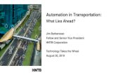 Automation in Transportation ... •Automated transit •Truck automation and platooning •Package and food delivery •Highway maintenance operations. Ride-Hailing Services •Introduction
