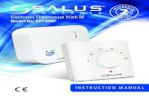 Electronic Thermostat With RF Model No: ERT20RF · INTRODUCTION The ERT20RF from SALUS Controls is a stylish and accurate dial thermostat. This thermostat has been specifically designed